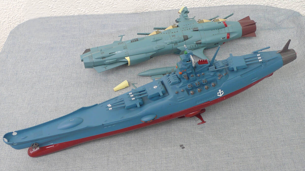 n3829△宇宙戦艦ヤマト アンドロメダ 模型 ジャンク ◇ 53cm＋40cm プラモデルの画像1
