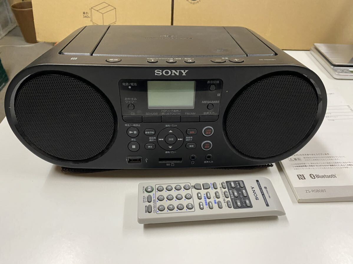 【送料無料】ZS-RS80BT ソニー パーソナルオーディオシステム SONY CDラジオ _画像1