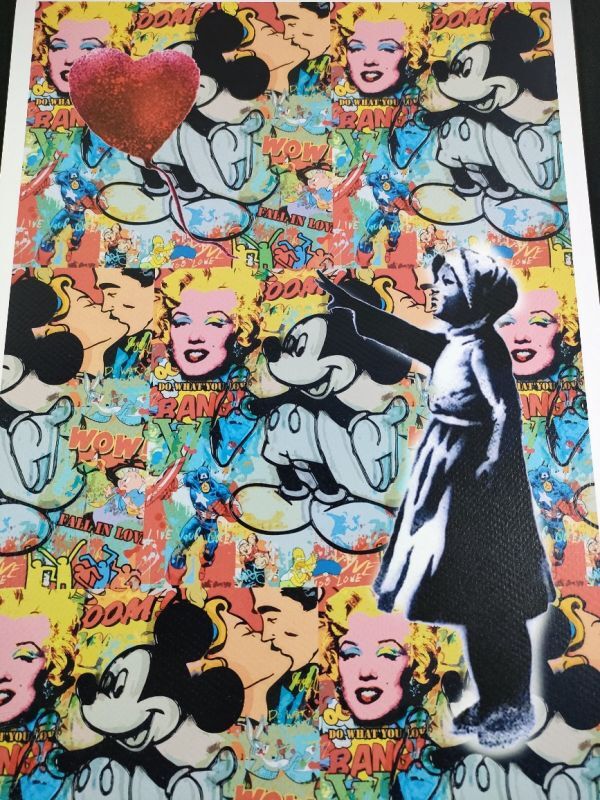 世界限定100枚 DEATH NYC アートポスター 62 ポップアート バンクシー 風船と少女 アンディ・ウォーホル マリリン ミッキーマウスの画像3