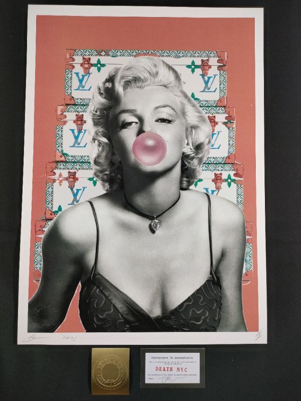 世界限定100枚 DEATH NYC アートポスター 91 ポップアート マリリンモンロー アンディ・ウォーホル バンクシー 七年目の浮気 LVの画像1