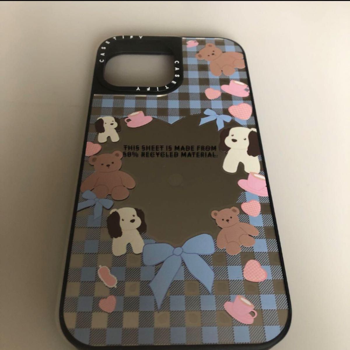 CASETiFY　ケースティファイ　新品iPhoneケース　ミラーケース　可愛い　犬　クマ　ハート　リボン