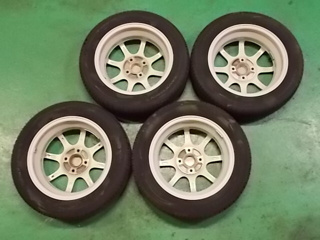 ダイハツ　純正アルミ　14x4.5J　PCD100　4本　TOYO　NANOENERGY3　2022年製　6mmヤマ_画像2