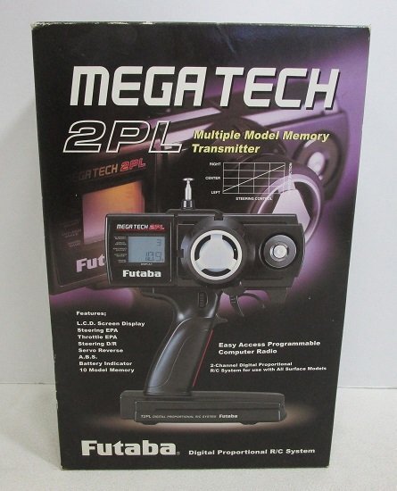 ■【通電確認済】Futaba フタバ MEGA TECH 2PL - AM27 2CH.SYSTEM WITH MC230CR プロポセットの画像1