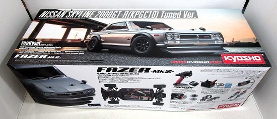 ■【美品】京商 1/10 EP 4WD フェーザーMk2 FZ02 日産 スカイライン 2000GT-R (KPGC10) チューンド・バージョン シルバー KYOSHO ラジコンの画像1