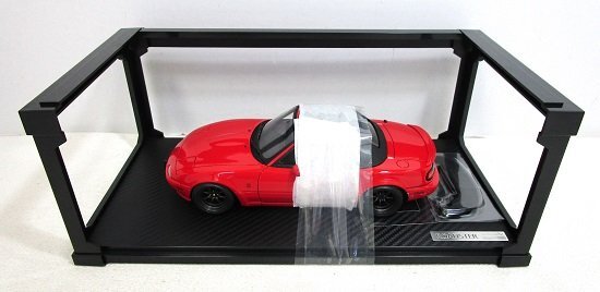 ■ignition model 1/18 Mazda Eunos Roadster (NA) Red マツダ ユーノスロードスター イグニッションモデル ミニカーの画像3