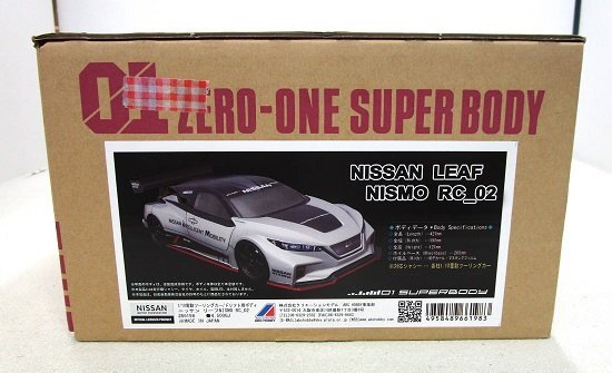 ■【未使用品】ABCホビー 01スーパーボディ ニッサン リーフ NISMO RC_02 1/10電動ツーリングカー用ボディ ラジコンの画像1