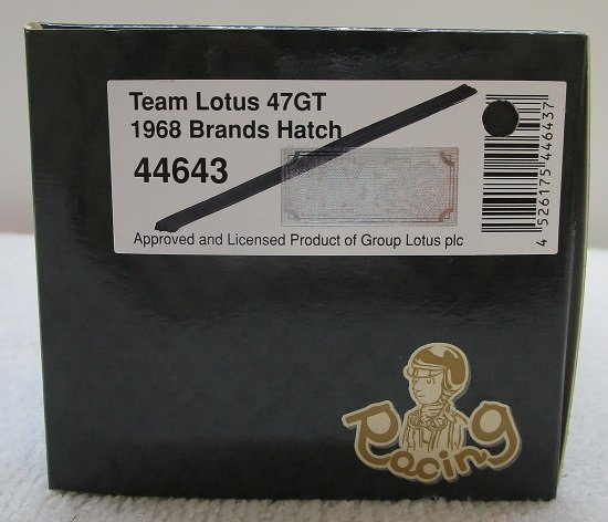 ■EBBRO エブロ 1/43 Team Lotus Type 47GT 1968 Brands Hatch RED [44643] ミニカー の画像2