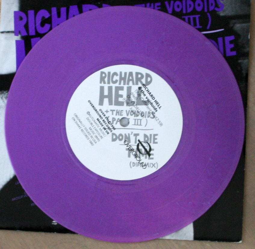 The Neon Boys Don't Die / That's All I Know (Right Now) / EP, Purple / Richard Hell & The Voidoids, Punk, パンクの画像4
