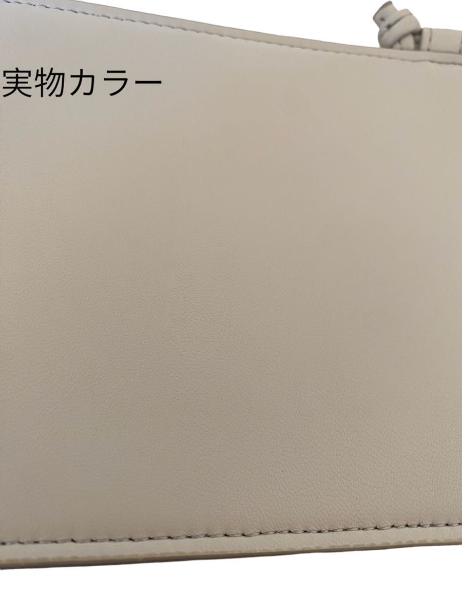 未使用 保管品 スマホショルダー ミニポシェット バッグ ベージュ系  肩掛け