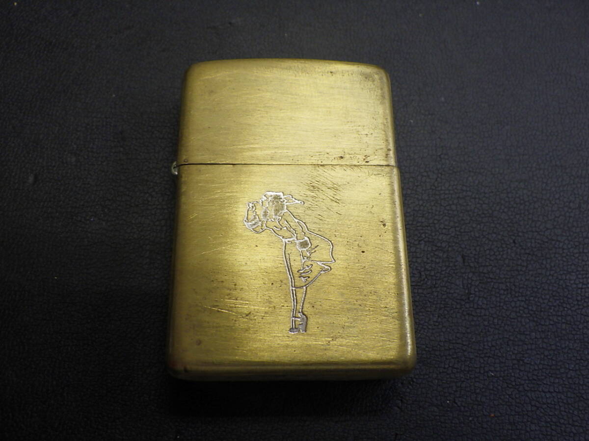 ZIPPO ジッポー WINDY VARGA GIRL ジッポー ウィンディ バーガガール 2003年製 ゴールドカラーの画像2