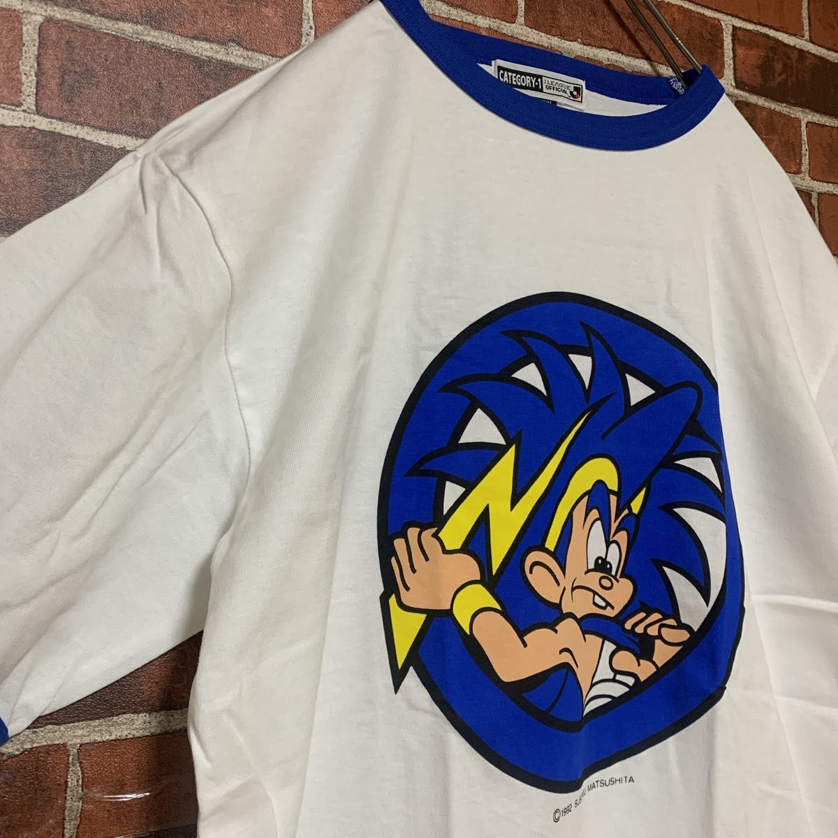 【激レア】未使用★90's★当時物★ヴィンテージ☆GAMBA★OSAKA☆ガンバ大阪★オフィシャル☆Jリーグ★リンガーTシャツ古着