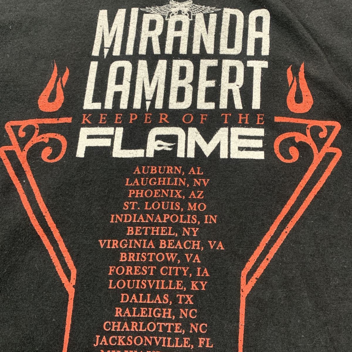 【入手困難】MIRANDA LAMBERT★ミランダランバート☆両面プリント★ビッグシルエット★バンドTシャツ★2XL★古着