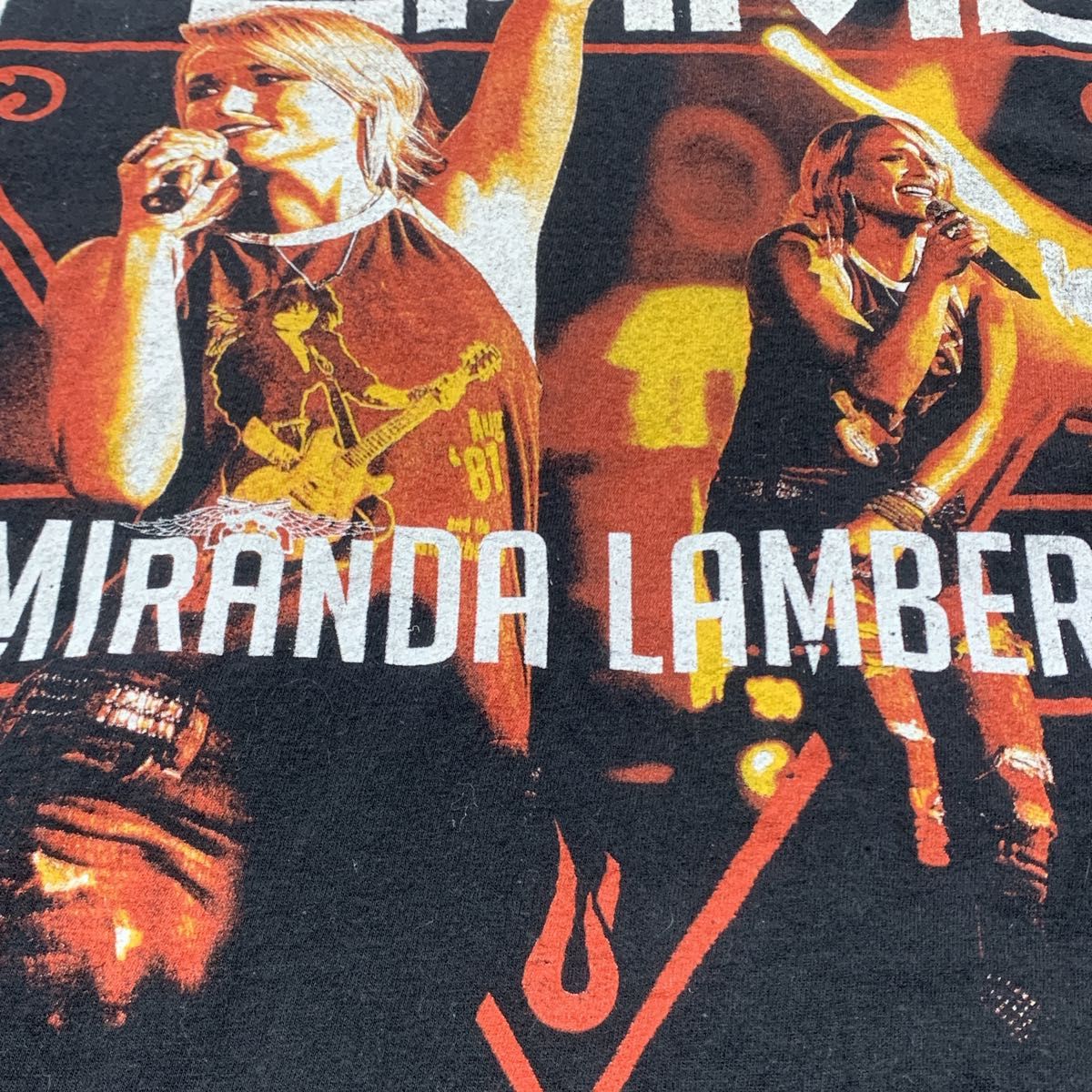 【入手困難】MIRANDA LAMBERT★ミランダランバート☆両面プリント★ビッグシルエット★バンドTシャツ★2XL★古着