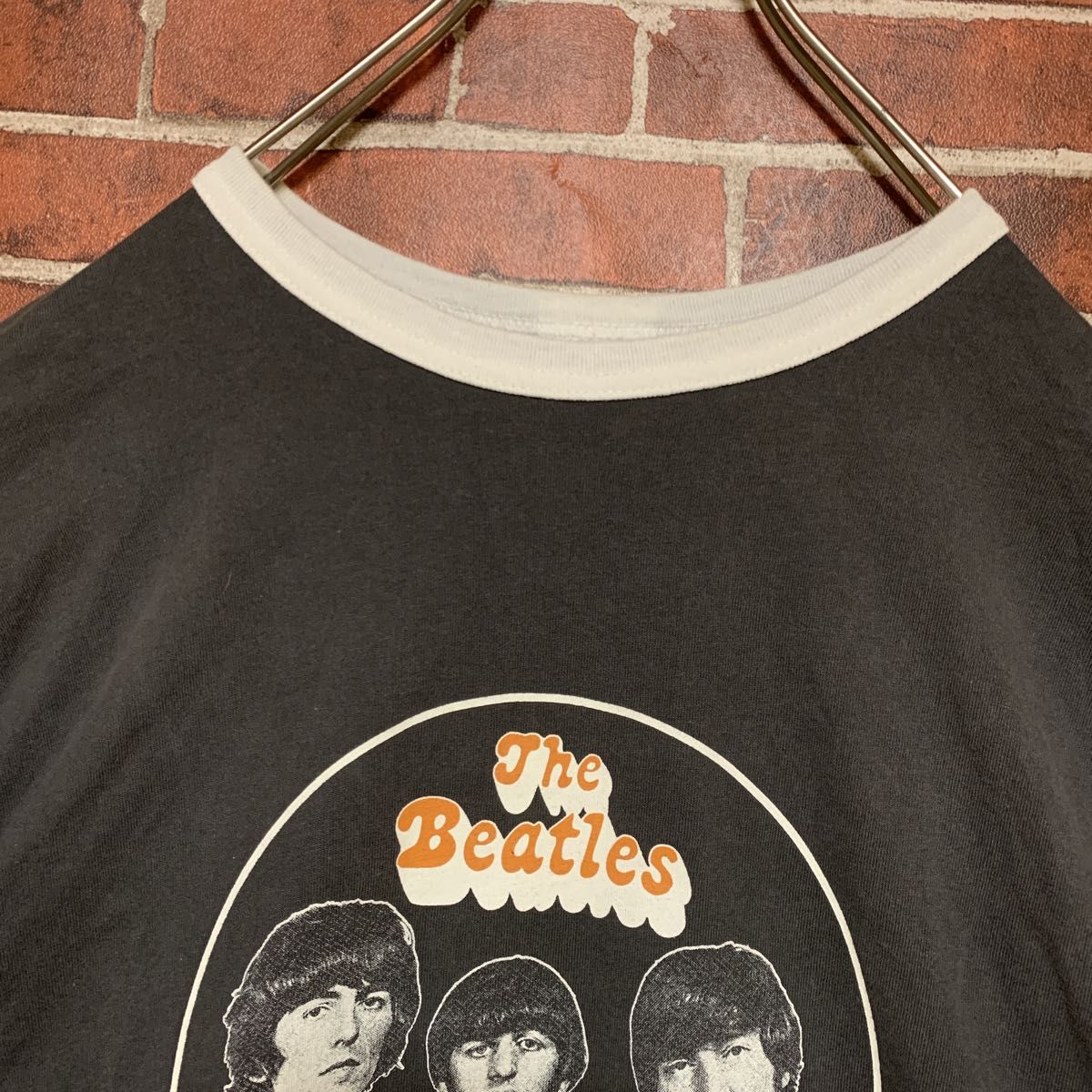 【希少】THE BEATLES★ザ・ビートルズ★2022★オフィシャル★リンガーネック★両面プリント★バンドTシャツ★古着★M