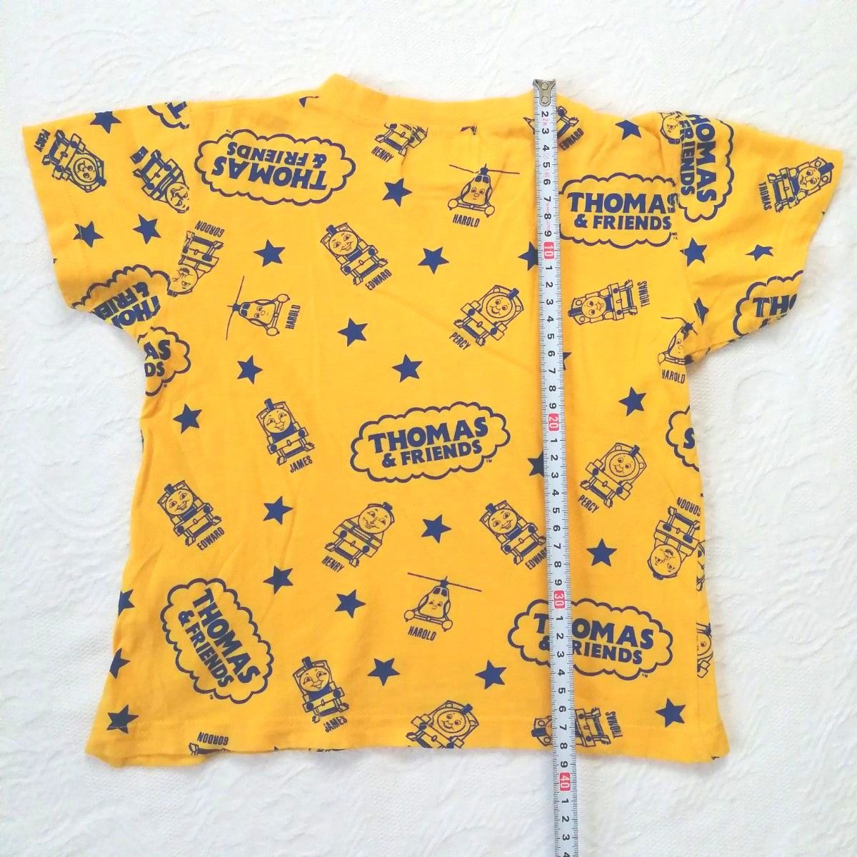 トーマス 100cm Tシャツ・タンクトップ セット 黄色 総柄 グレー プリント男の子 ボーイズ