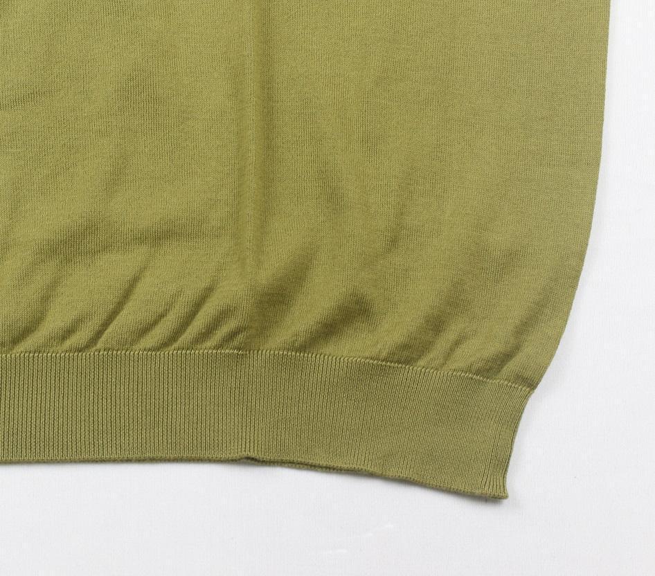 新品 John Smedley　ジョンスメドレー 最高級シーアイランドコットン XLサイズ Tシャツ　WILLOW GREEN_画像4