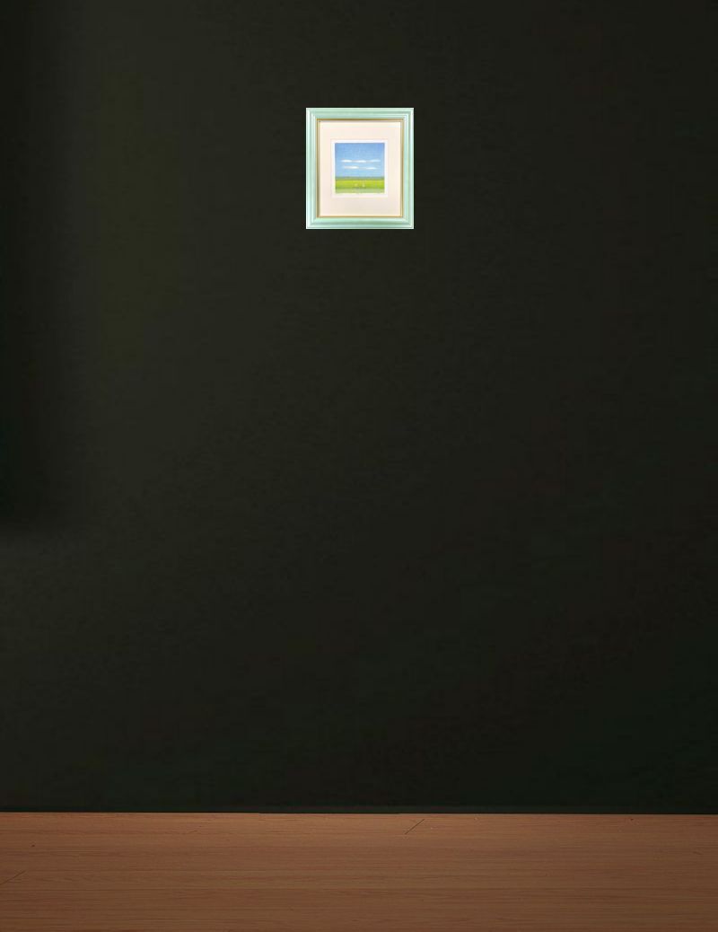 【FCP】 真作保証 府川誠 限定リトグラフ14x14cm 「青い麦」日本版画協会 春陽会 版画学会 日本美術家連盟会員の画像7