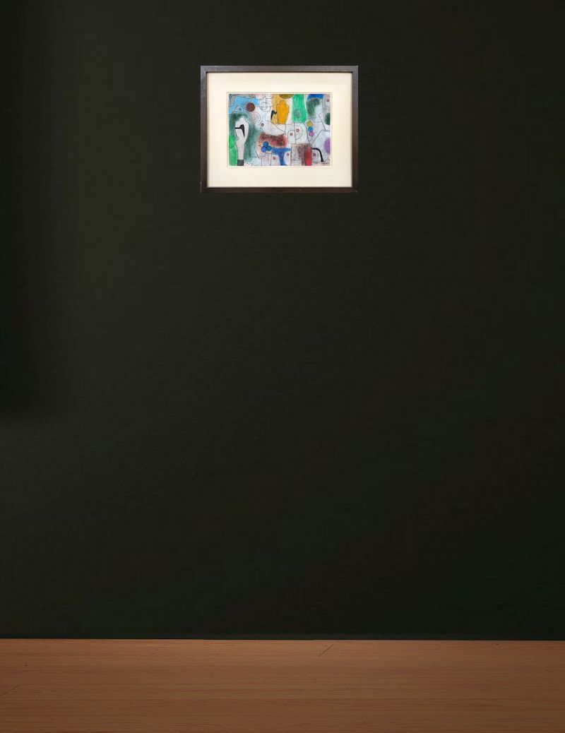 【FCP】 真作保証 谷川晃一 パステル画26.5x38cm 「詩人の庭」 1997年作 池田２０世紀美術館、伊丹市立美術館で個展 の画像7