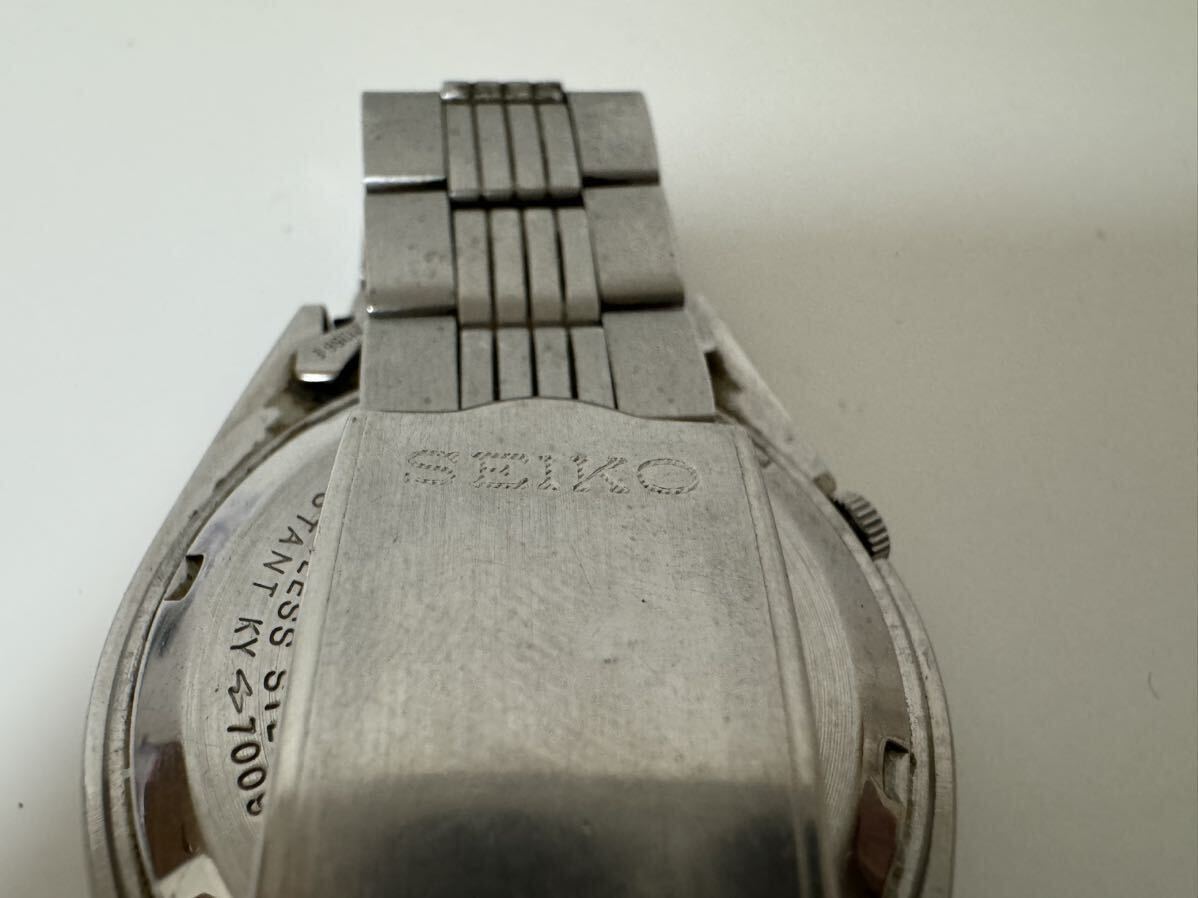 SEIKO セイコー SEIKO5 セイコー5 腕時計 7009-876A 自動巻き アナログ ラウンド シルバー デッドストック_画像5