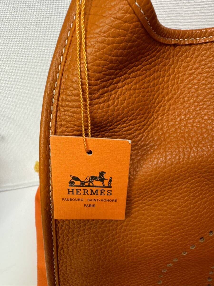 HERMES エルメス エブリン オレンジ シルバー金具 H刻印  (2003年頃) レディース ショルダーバッグ 新品未使用長期保存の画像4