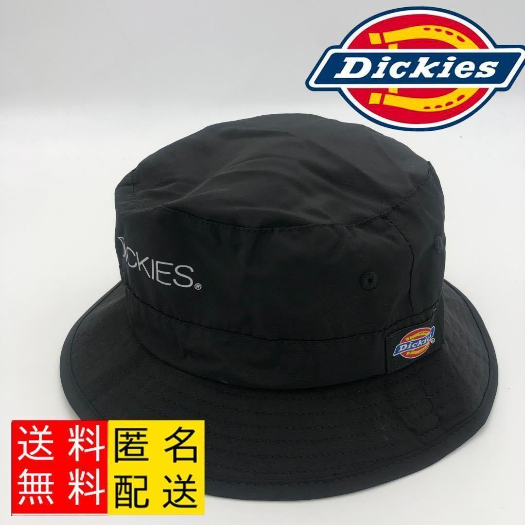 未使用品 Dickies ブラック バケットハット メンズ レディース バケハ 黒 ハット アウトドア カジュアル タグ ロゴ 定番 ディッキーズ