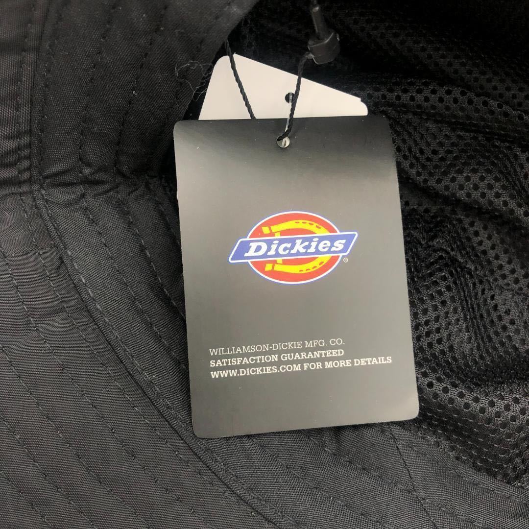 未使用品 Dickies ブラック バケットハット メンズ レディース バケハ 黒 ハット アウトドア カジュアル タグ ロゴ 定番 ディッキーズ