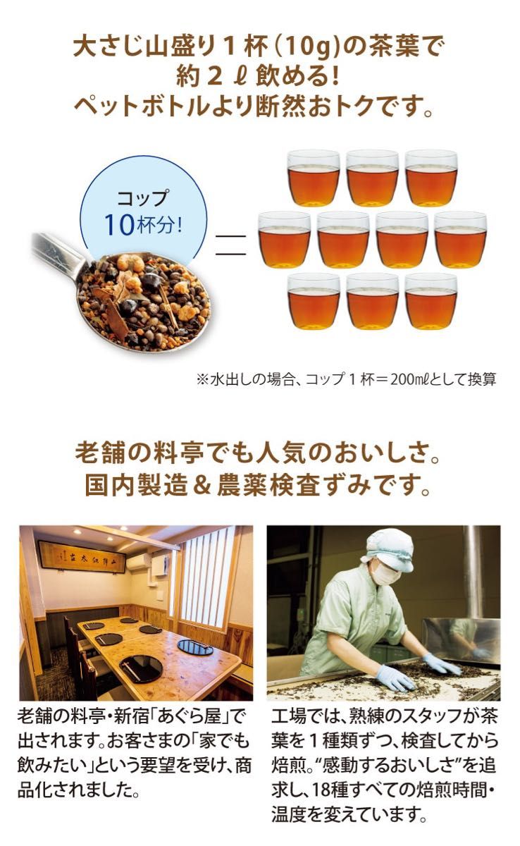 宝寿園  宝寿茶 　野草十八茶   1kg  新品未開封 2025/10