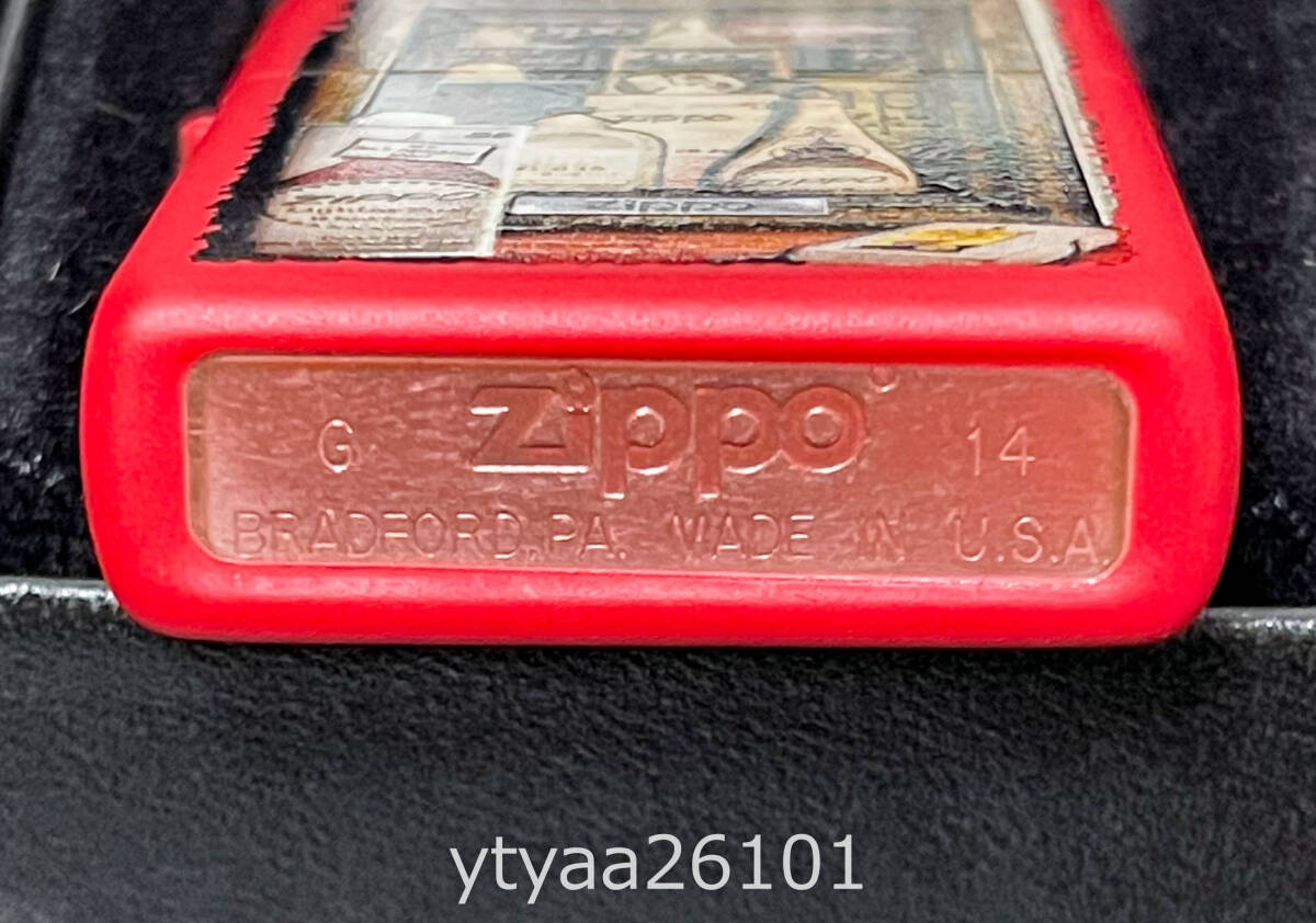 【Zippo 未使用 新品 1円～】ジッポー ZIPPO FUEL CAN フューエル・カン 1966 2014年製 レッド 赤_画像4