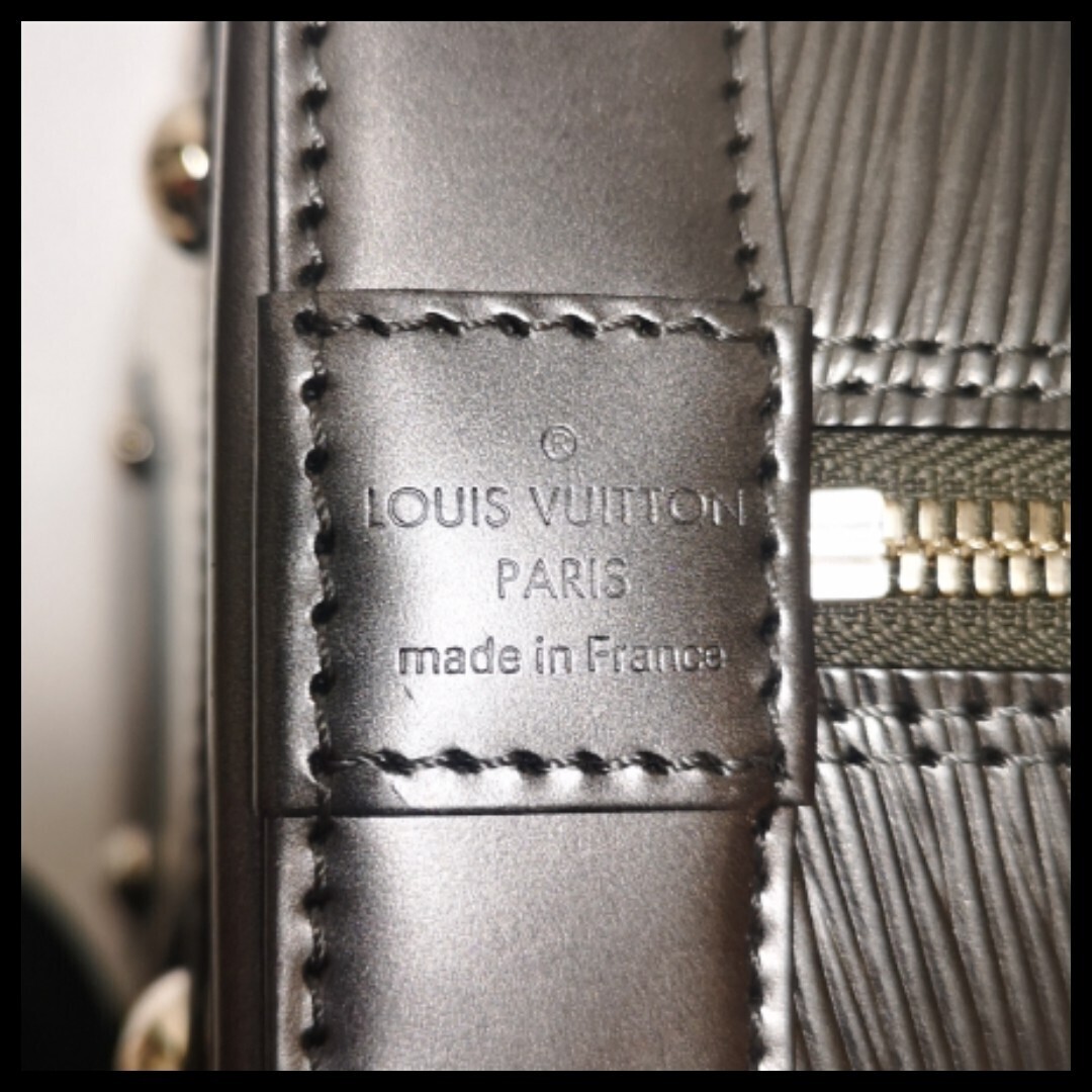 ☆ルイヴィトン LOUIS VUITTON 2WAYショルダーバッグ エピ アルマBB ノワール　本物保証_画像6