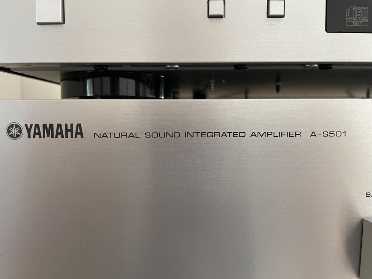 YAMAHA プリメインアンプ CDプレーヤー A-S501、CD-N301