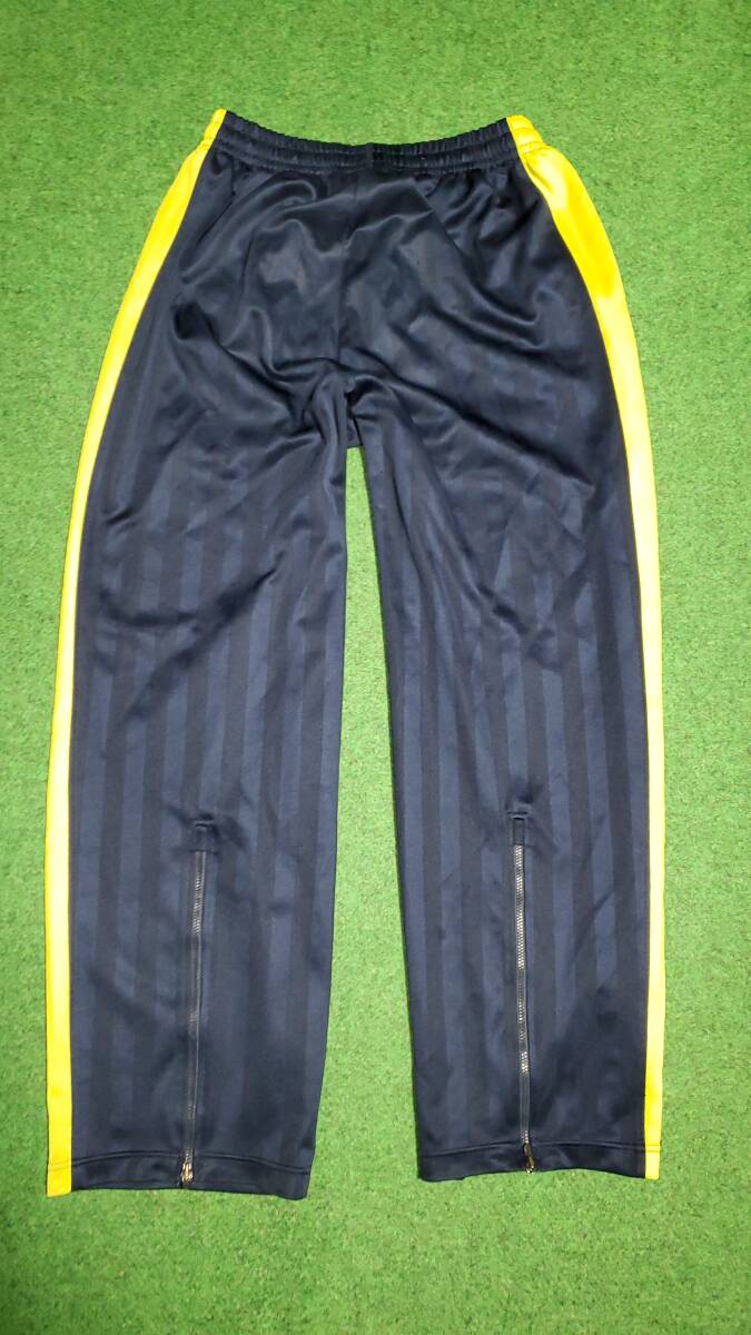 PUMA stripe jersey under pants navy blue x yellow / L Puma Japan 