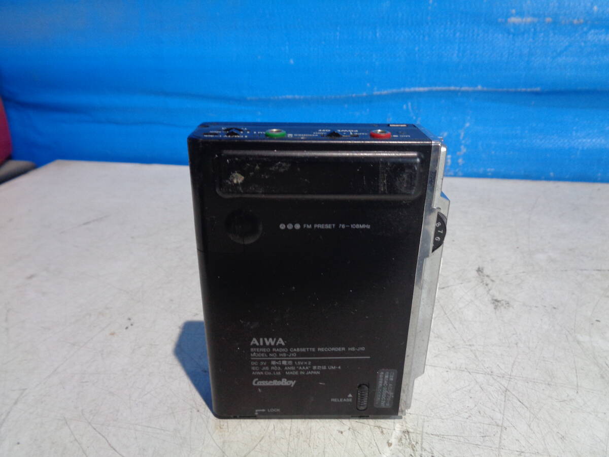 AIWA Cassette Boy STEREO RADIO CASSTTE RECORDER HS-J10 カセットレコーダー ジャンク_画像4