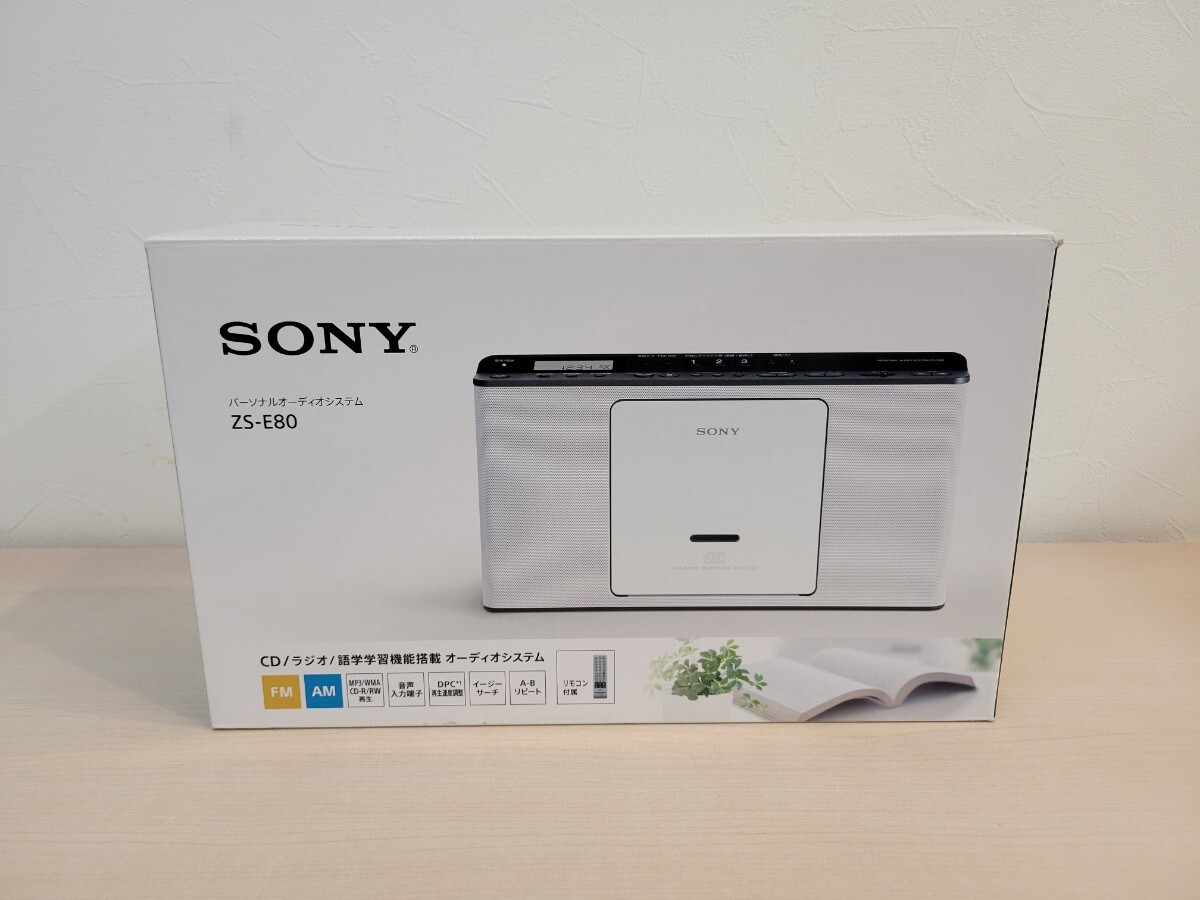未使用 SONY ソニー パーソナルオーディオシステム ZS-E80 薄型CDラジオ_画像1