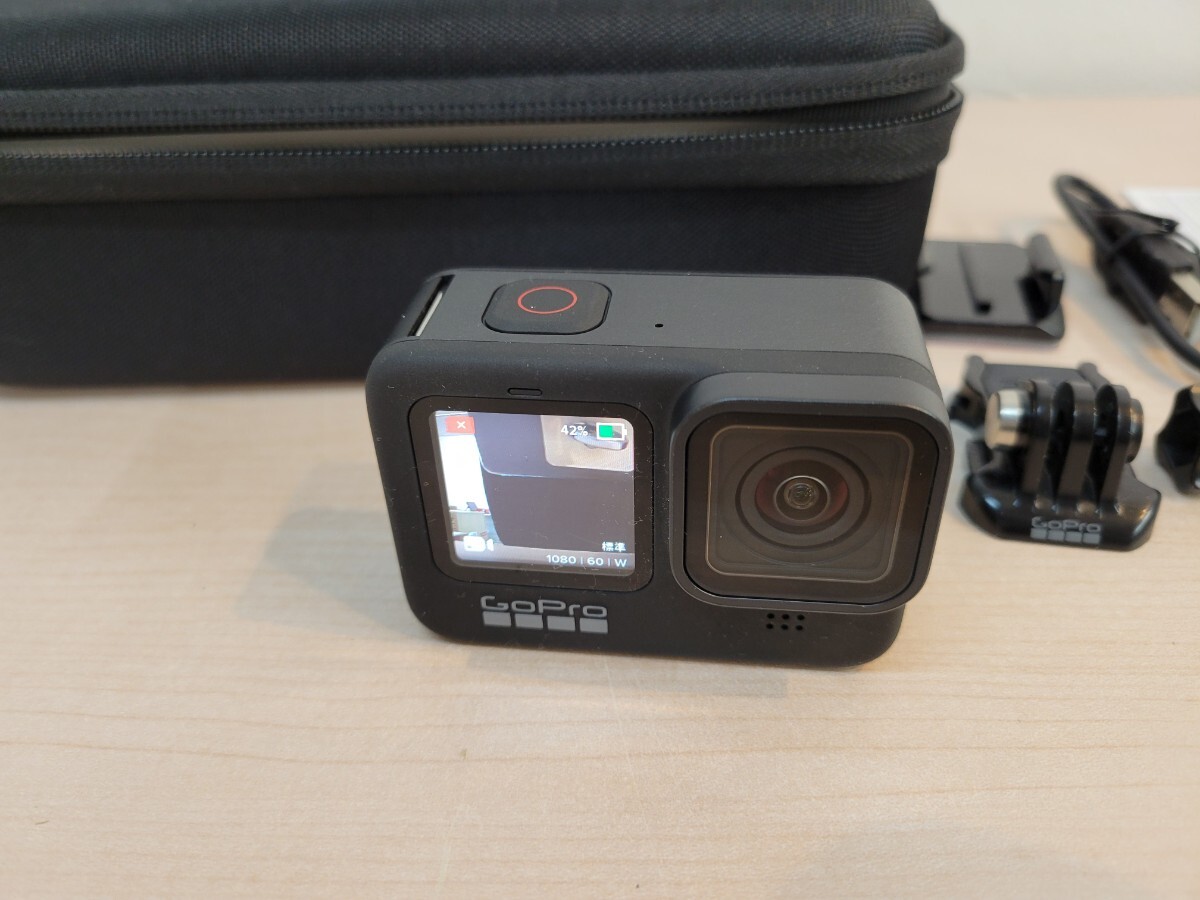 美品 GoPro HERO9 BLACK ゴープロ アクションカメラ ウェアラブルカメラ の画像2
