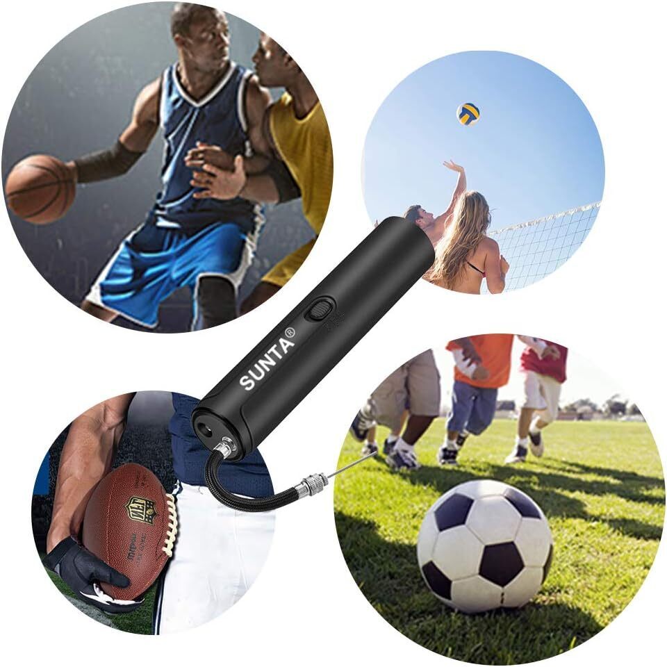 [YON-A60221225] 自動 電動 ボールポンプ スポーツ バスケットボール サッカーボール 空気入れ バレーボール ラグビー 針付きエアポンプ_画像2