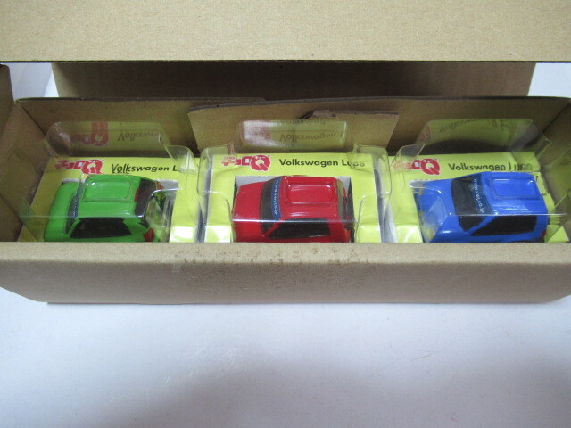 チョロＱ ルポ VW Lupo 3台 専用箱 ３色 Volkswagen Lupo PACK 3pce. 撮影開封 未使用品 限定 VW.G.Japan KK タカラの画像1