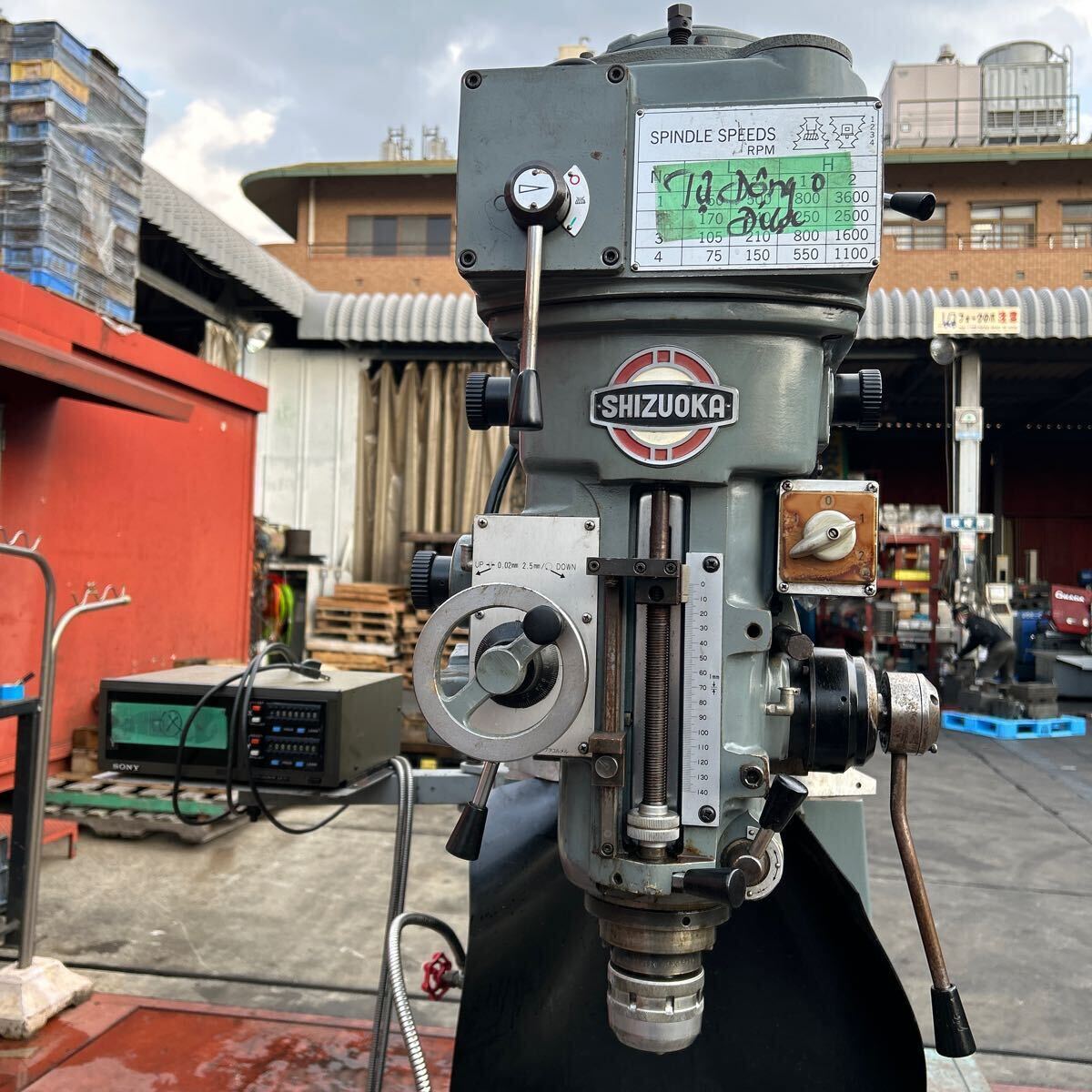 Yahoo!オークション - T6965 静岡鉄工所 フライス盤 VHR-A[X軸 Yahoo!オークション - T6965 静岡鉄工所 フライス盤 VHR-A[X軸