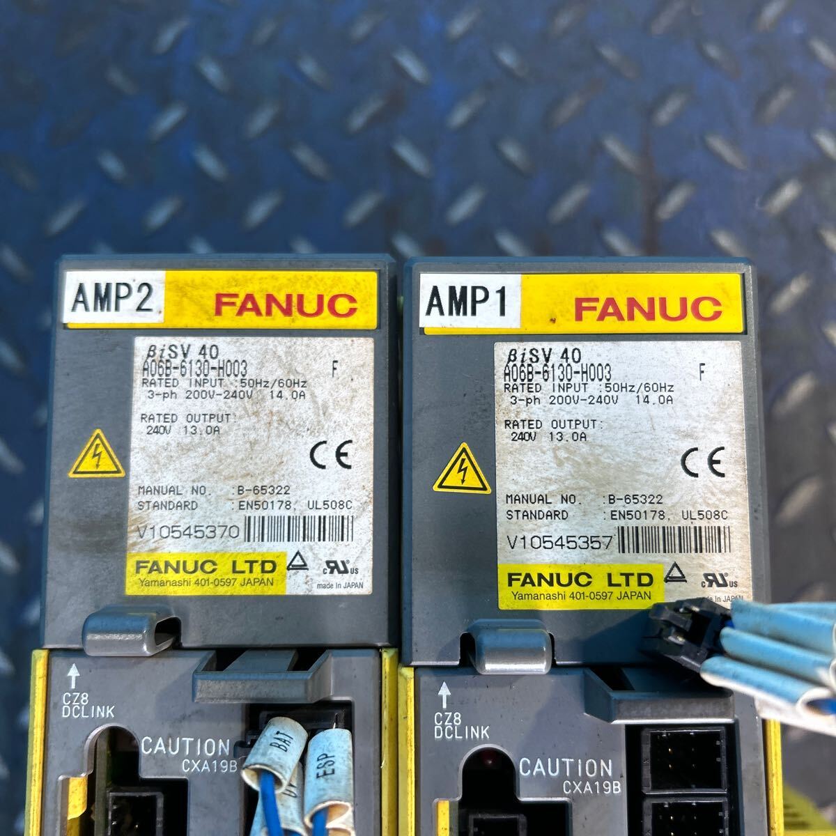 T7159 FANUC ファナック 電子部品 サーボアンプ βiSV40 A06B-6130-H003 βiSV 20 A06B-6130-H002【ジャンク品】の画像2