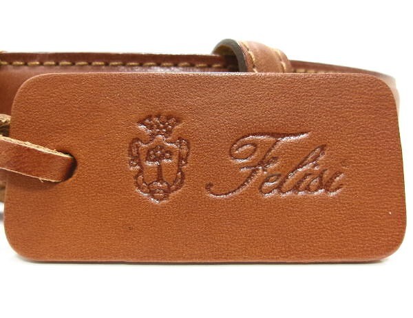  новый товар *Felisi Felisi *baketa кожаный ремень * Италия производства * размер 100cm светло-коричневый 