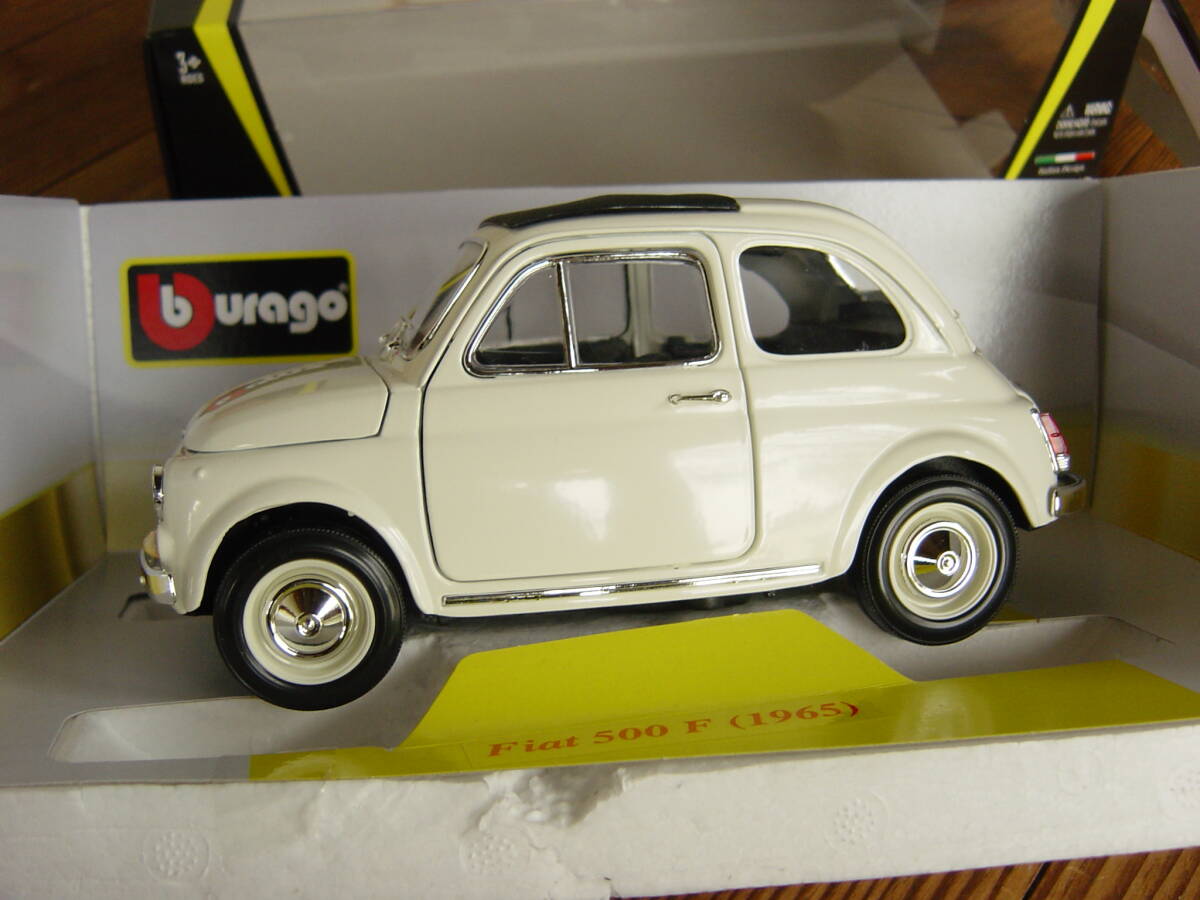 burago FIAT500 1/18( actually is 1/16 about ) present condition delivery long-term keeping goods BBurago 