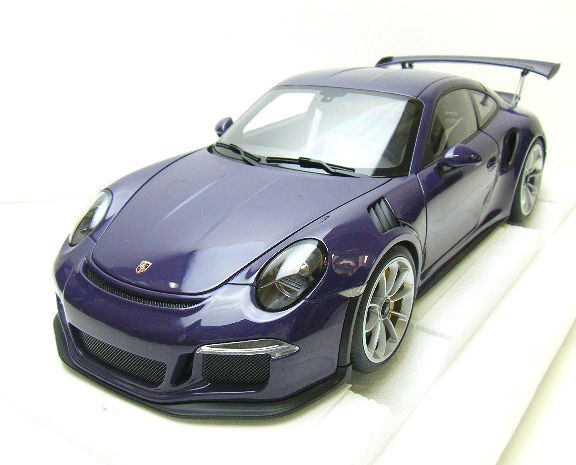 送無【オートアート★ポルシェ９１１（９９１）・GT3RS】１：１８ 新品同様 ウルトラバイオレット 訳アリの画像1