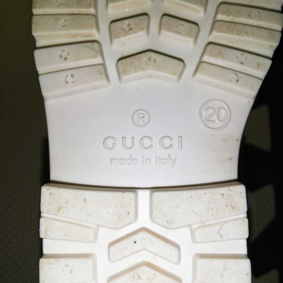 美品 グッチ GUCCI ベビー レインブーツ ハート 20 12cm_画像6