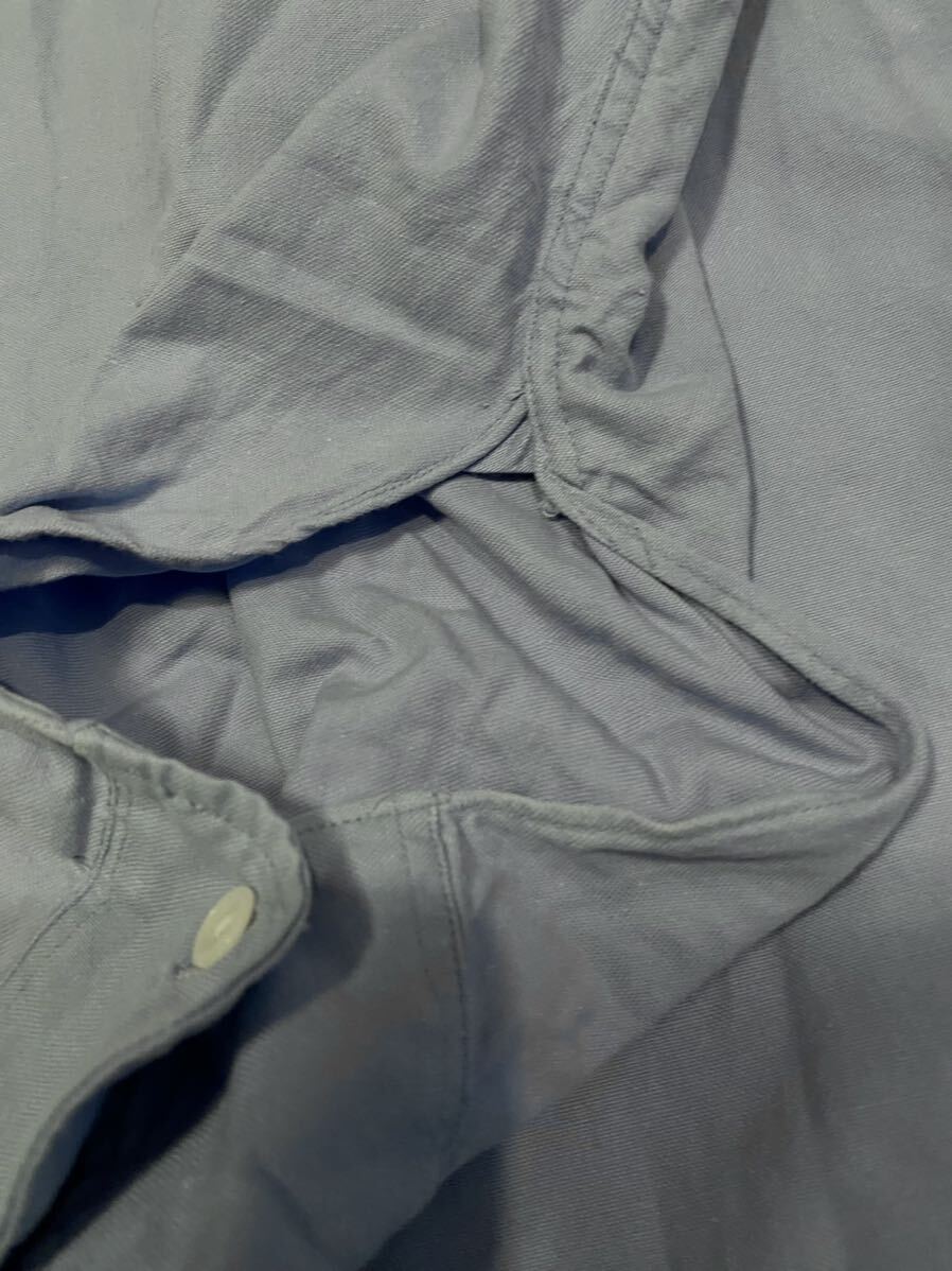 50s ロイヤルネイビー　オフィサーシャツ イギリス軍　英海軍　マチ付き　オリジナル　実物_画像6