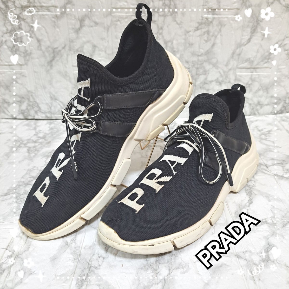 ☆PRADA　プラダ　ニットスニーカー☆_画像1