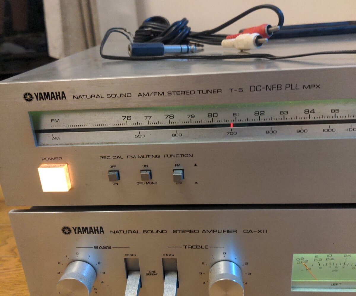 YAMAHA ヤマハ CA-X11 アンプ 中古 ヤマハ T-5 FMステレオ AMチューナー *6751*_画像4