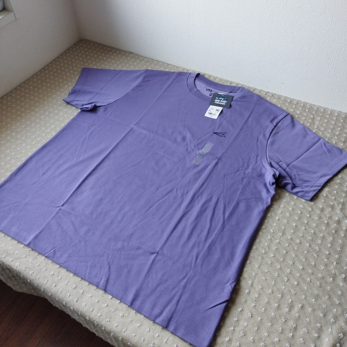 未使用 タグ付 ユニクロ UNIQLO 半袖 UT グラフィック Tシャツ 大きい 3xl メンズ 花井祐介 パープル●サイズ違い有●ネコポス 送料無料