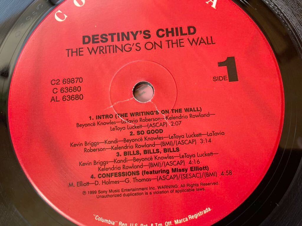 【シュリンク残】2LP DESTINY'S CHILD/ THE WRITING'S ON THE WALL //ビヨンセ//試聴済み//の画像4