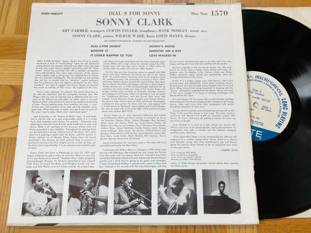 【BLUE NOTE 1570】【US】LP SONNY CLARK / DIAL S FOR SONNY //試聴済み 一応ジャンク//_画像2