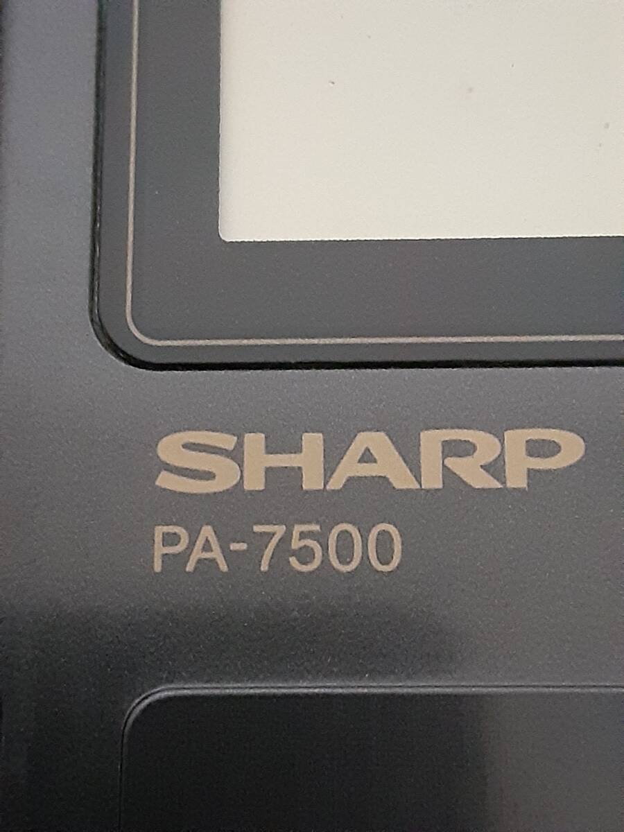SHARP 電子手帳 PA-7500 通電確認済みの画像6