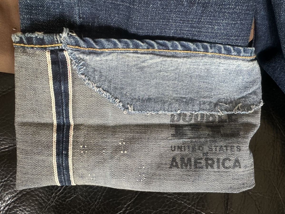 RRL ダブルアールエル BALTIMORE DENIM PANTS ボルチモア バックルバックデニムパンツ INDIGO 米国製　MADE IN USA W36×L34_画像6